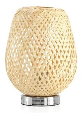 Кремава настолна лампа с абажур от ратан (височина 30 cm) Cove - Geese