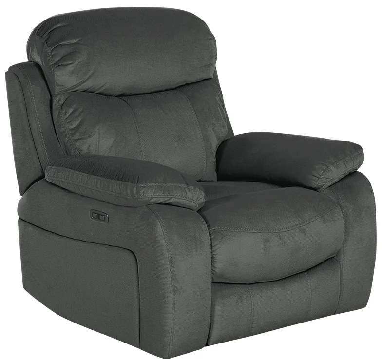 Фотьойл с електрически релакс механизъм SELENA LUX - тъмносив 457