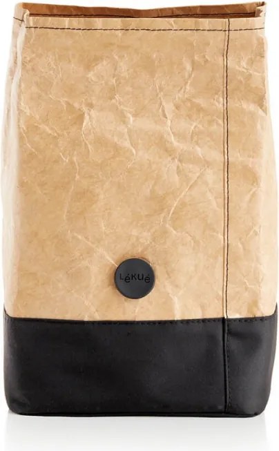 Чанта за пренасяне за многократна употреба Lekue On The Go 1010234, 4 литра, Tyvek, Кафяв/Черен