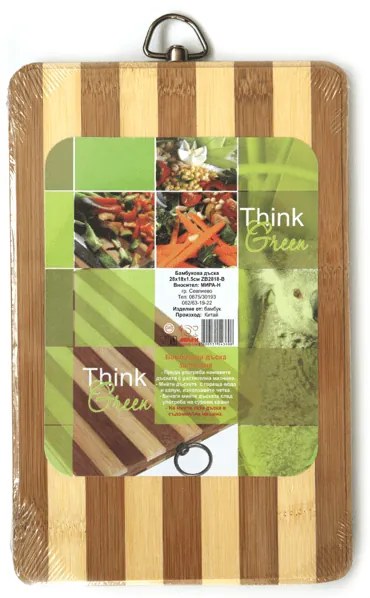 Бамбукова дъска 30x20x1,8см ZEBRA (ZB08В)