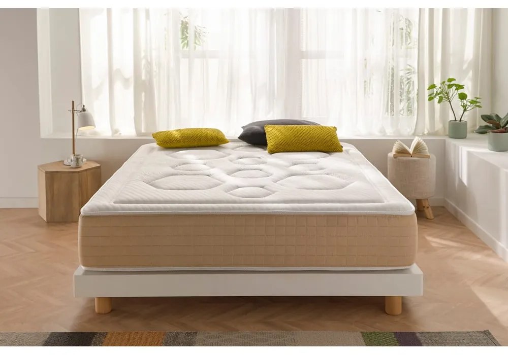 Твърд/средно твърд терморегулиращ матрак с пружини с две лица 80x200 cm Hexaflex Bagged Springs Gel – Moonia