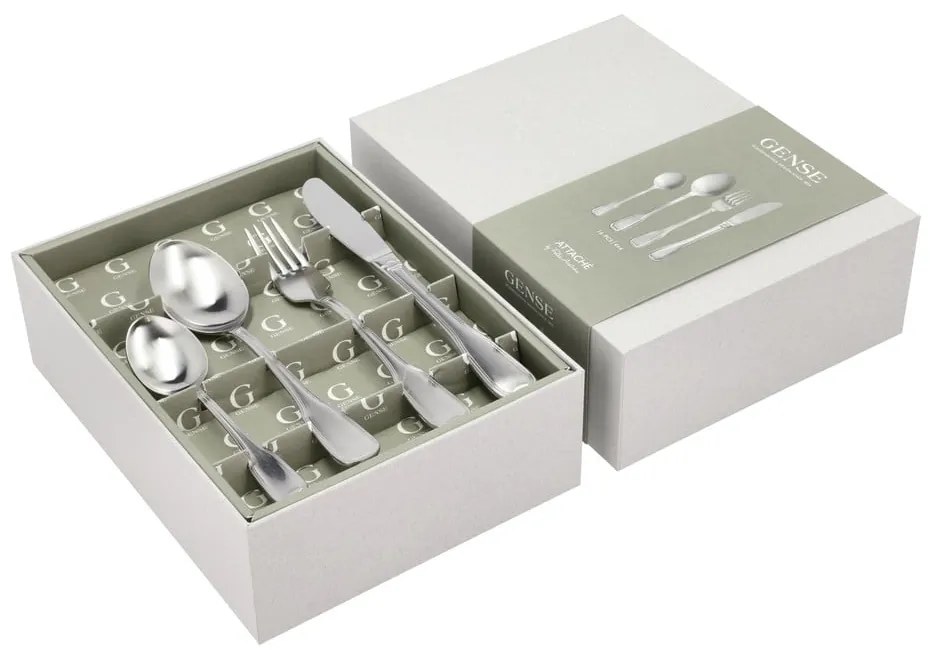 Прибори за хранене от неръждаема стомана в сребрист цвят 16 бр. Attaché – Gense