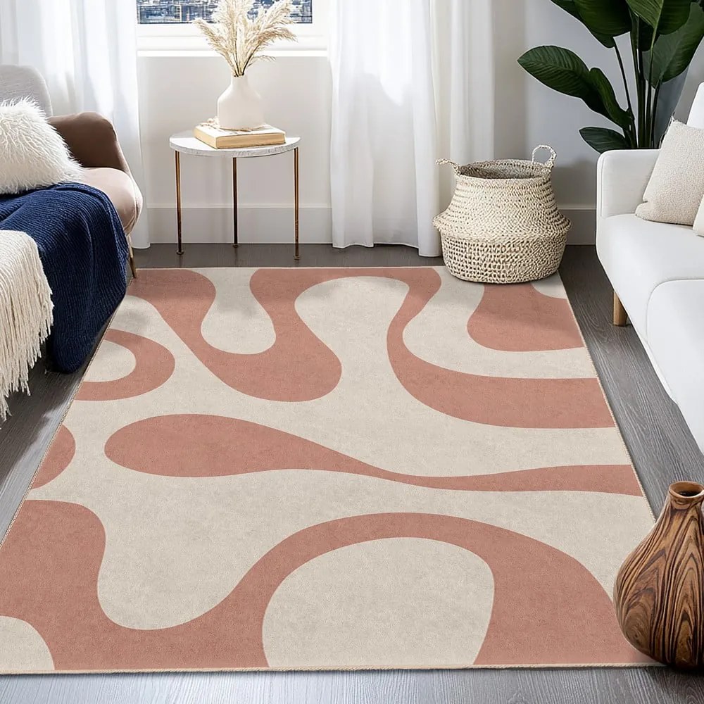 Розов килим подходящ за пране 160x230 cm Strawberry Latte – Mila Home