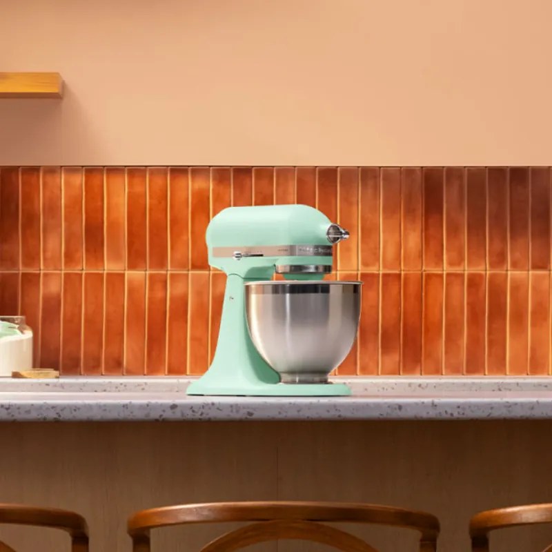 Планетарен миксер KitchenAid Artisan Spearmint Color of the year 2026 5KSM195PSESD, 300W, 4.7 л, ти, Мента