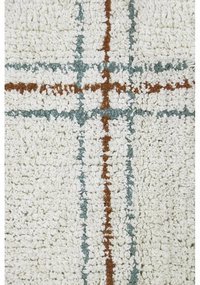 Кремав ръчно изработен памучен килим подходящ за пране 90x130 cm Cuisine Natural – Lorena Canals