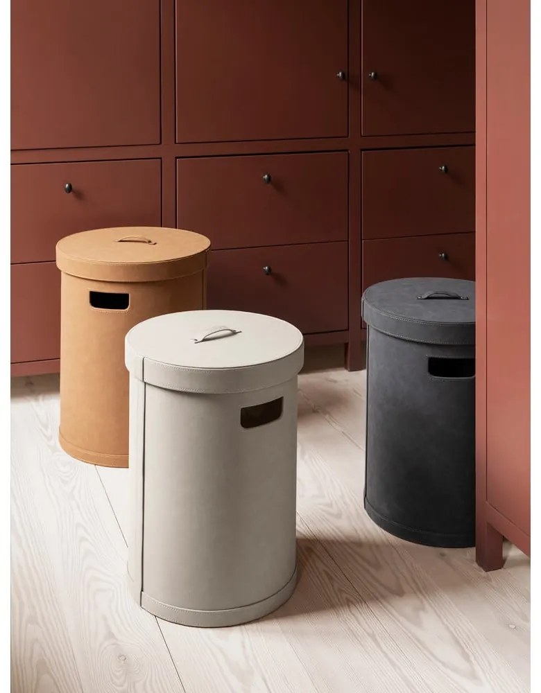 Бежов кош за пране от изкуствена кожа Sahla M – Blomus