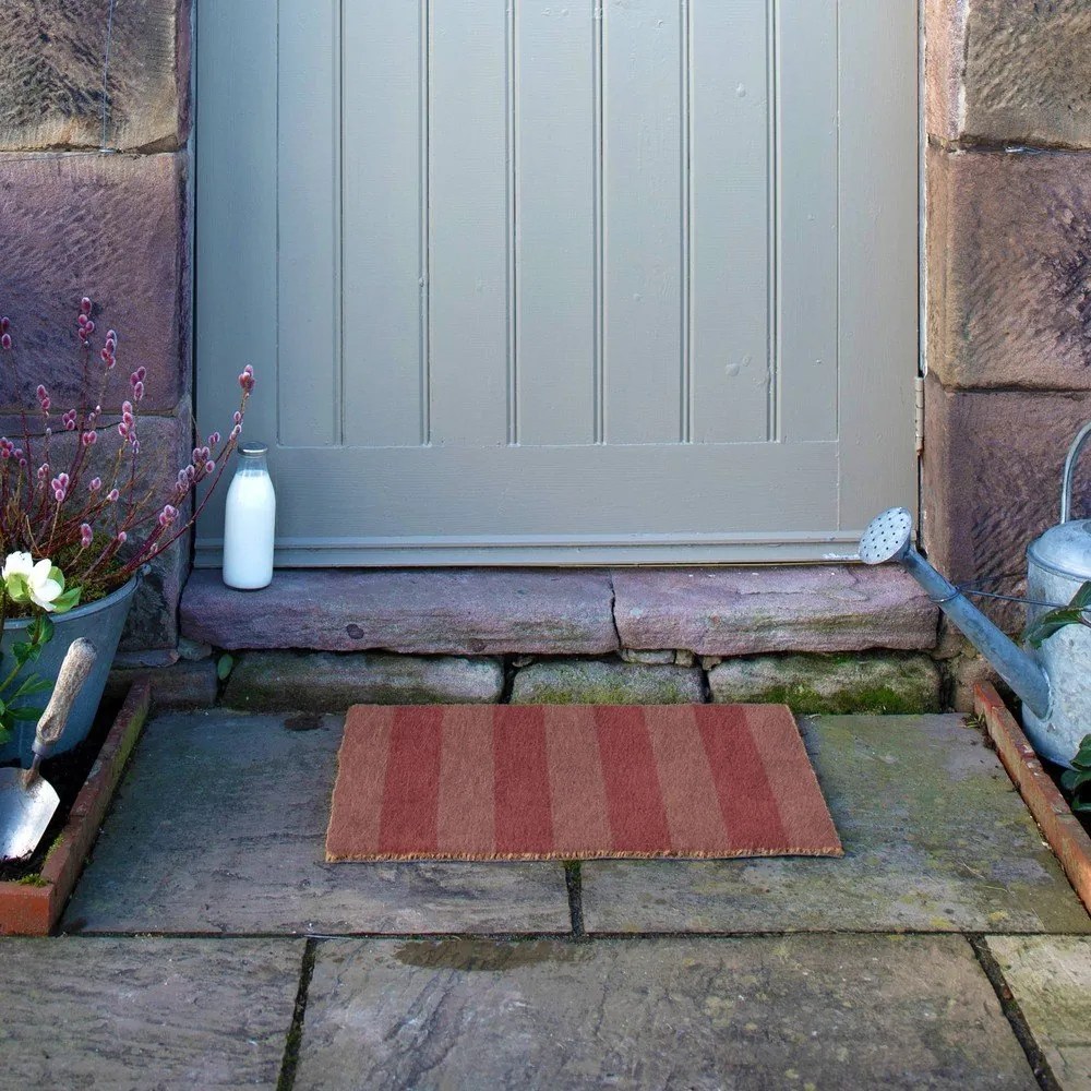 Изтривалка от кокосови влакна 40x60 cm Pink Stripe – Artsy Doormats
