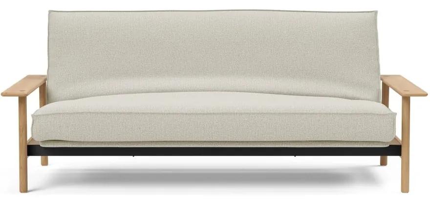 Бял разтегателен диван със свалящо се покривало Mixed Dance Neutral, 97 x 230 cm Balder - Innovation