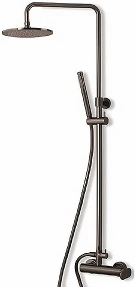 Колона душ Vicario Slim-черен-четка