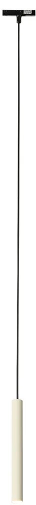 Модерно черно и бежово висящо осветление за 1-фазова релсова система - Slimline Keno