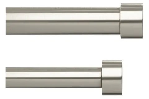 Разтегателен двоен корниз от неръждаема стомана 168 - 305 cm Cappa - Umbra