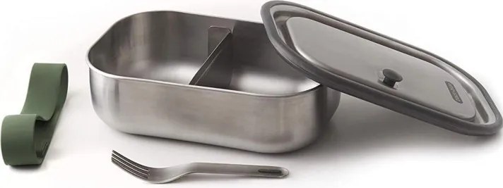Кутия за храна Black+Blum BAM-SS-L010, 1 л, Правоъгълна, Подходяща за фурна, Без BPA, Неръждаема стомана, Зелен