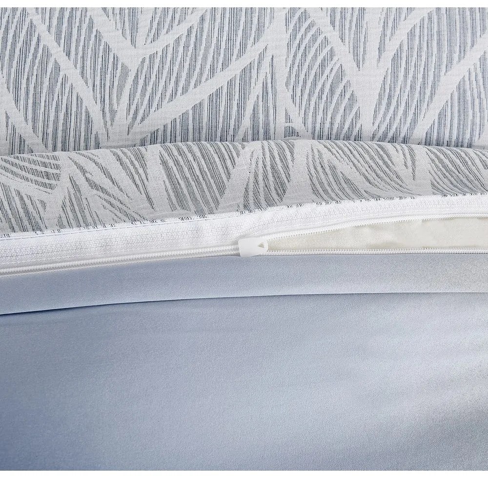 Синьо единично спално бельо от жакард 140x200 cm Florida – My House