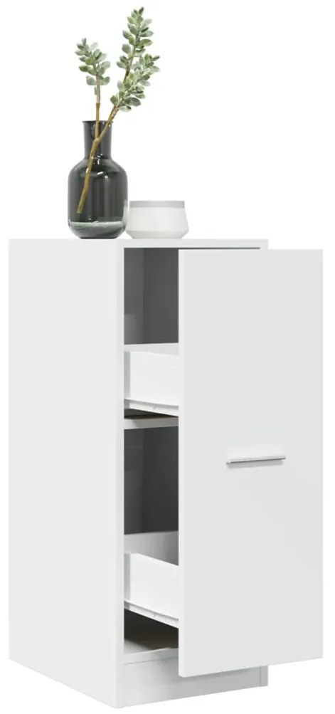 855151 vidaXL Шкаф органайзер, бял, 30x41x77,5 см, инженерно дърво