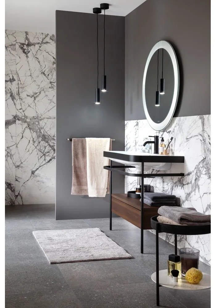 Черно LED затъмняващо се висящо осветително тяло ø 10 cm Stina – Fischer & Honsel