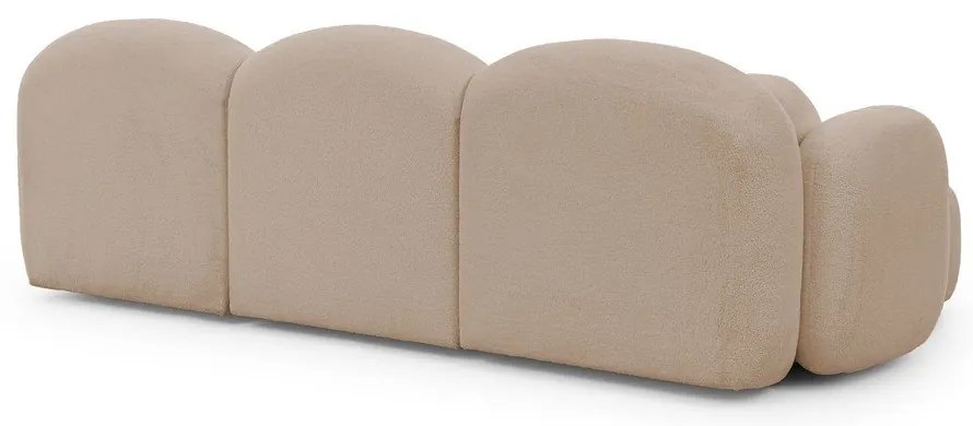 Светлокафяв ъглов диван от букле (U форма) Orbit – Ropez