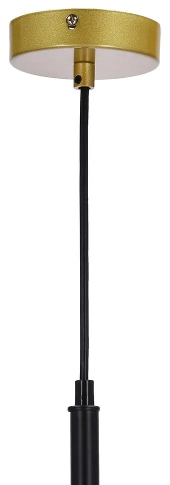 Висяща лампа в златист цвят със стъклен абажур 32,5х32,5 см Duo - Candellux Lighting