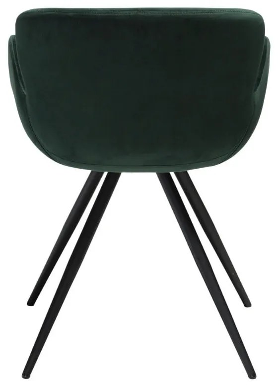 Зелен тапициран трапезен стол с подлакътници Gaia – DAN-FORM Denmark