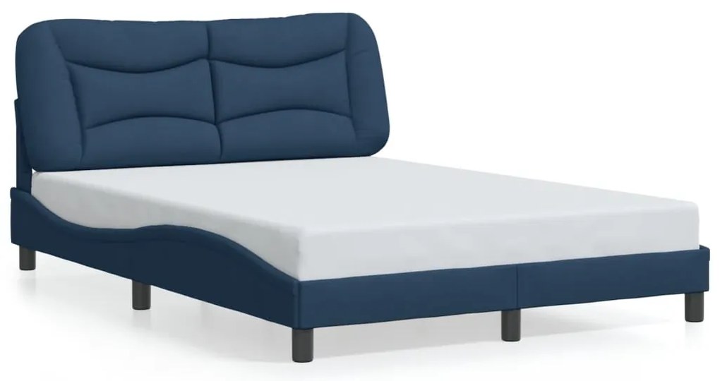 3207764 vidaXL Рамка за легло без матрак Blue 120x200cm Fabric