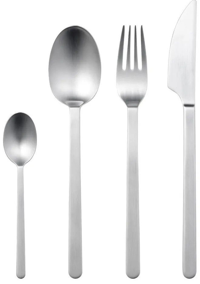 Прибори за хранене от неръждаема стомана в сребрист цвят 16 бр. Norm – Gense