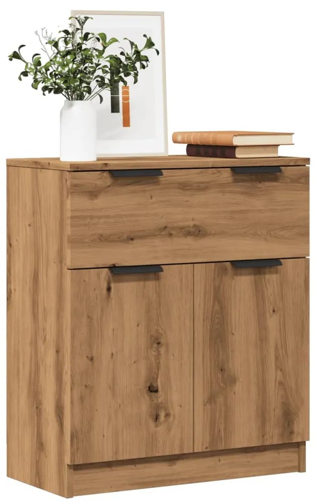 856839 vidaXL Сайдборд, дъб артизан, 60x30x70 см, инженерно дърво