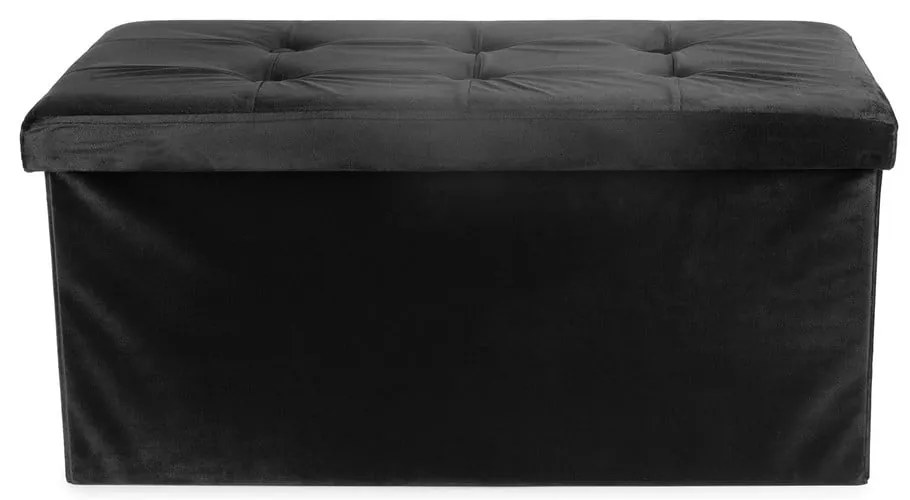 Черна кадифена табуретка – Compactor