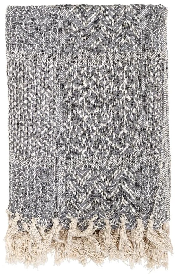 Сиво одеяло , 130 x 160 cm Throw - Bloomingville