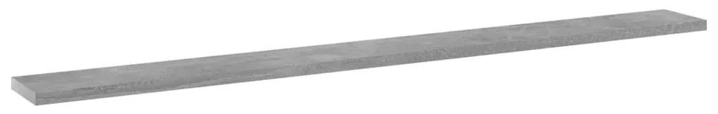 805370 vidaXL Рафтове, 4 бр, бетонно сиви, 100x10x1,5 см, инженерно дърво