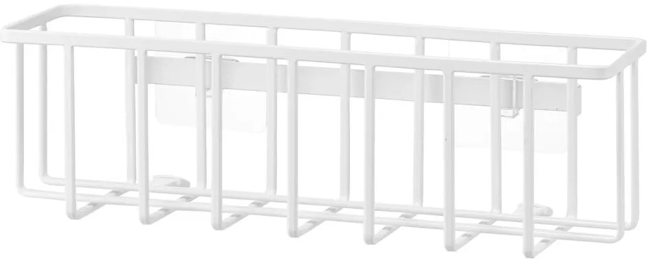 Бяла метална стойка за перилни препарати без пробиване Film Hook – YAMAZAKI