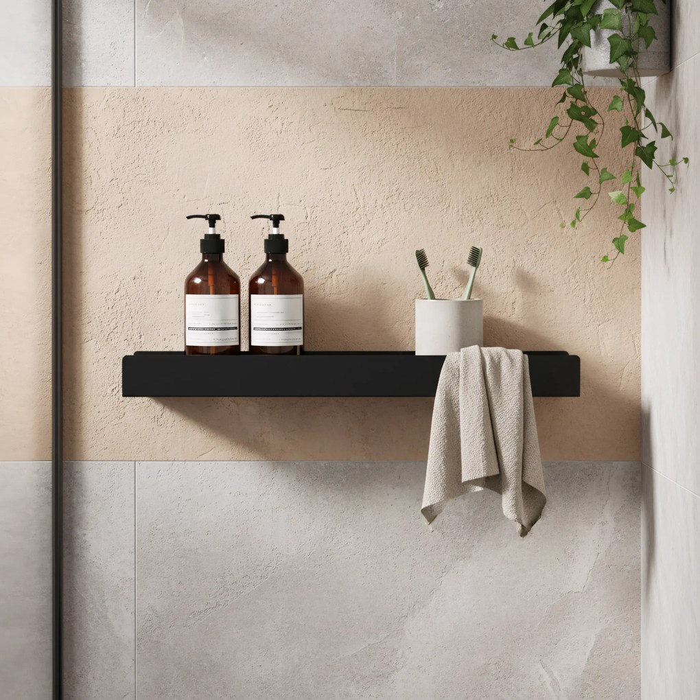 Рафт за баня SF04 60cm black matt