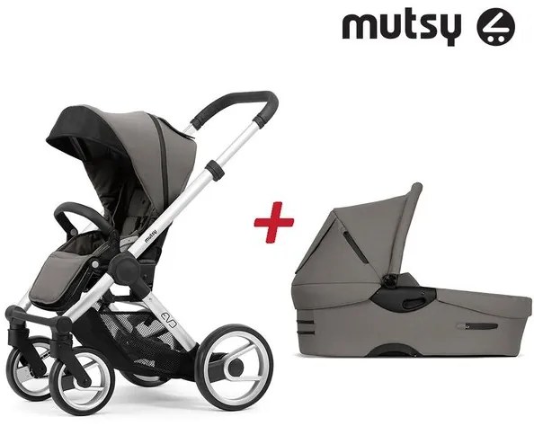 Бебешка количка 2в1 EVO Bold Standard MUTSY - Bold Warm Grey