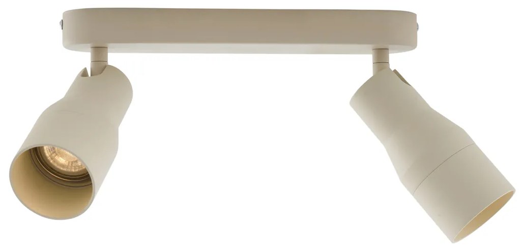 Кръгъл таванен прожектор бежов GU10 50mm 2-светлинен - Stanley