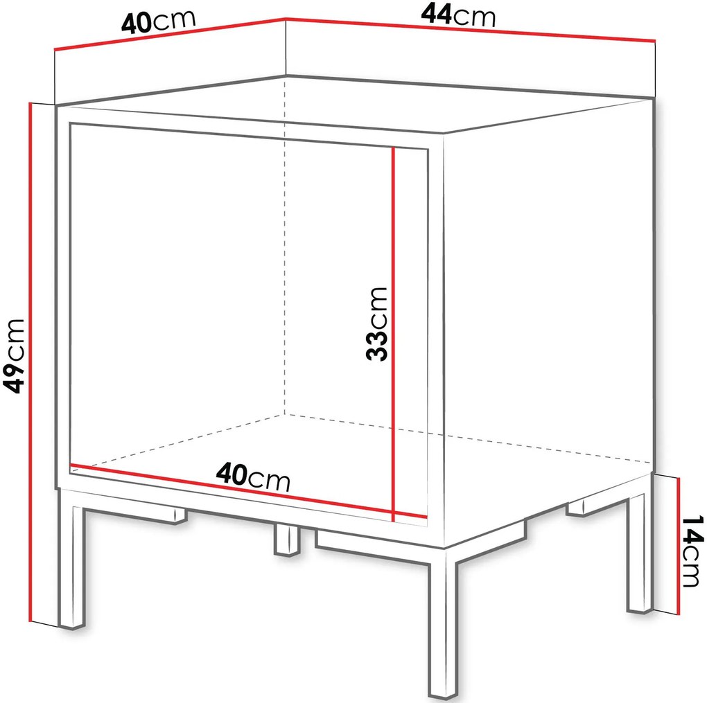 Комплект от две нощни шкафчета Merci