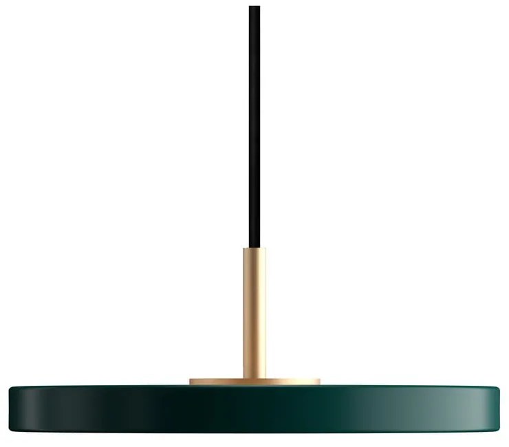 Тъмнозелено LED висящо осветително тяло с метален абажур ø 15 cm Asteria Micro – UMAGE