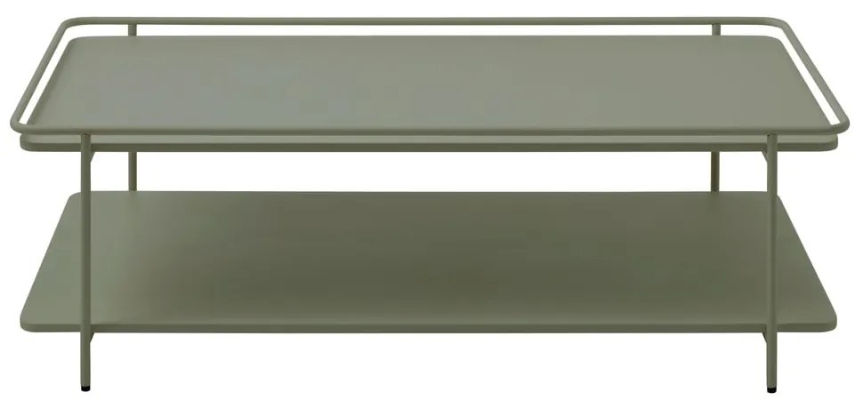 Зелена метална масичка за кафе 55x110 cm Yuba – Unique Furniture