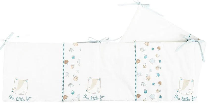 KIKKA BOO Бебешки обиколник с вата и връзки 210 см. LITTLE FOX