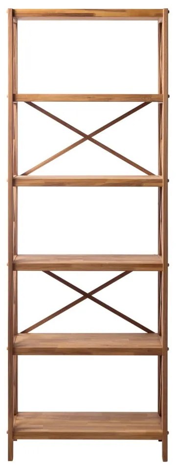 Стелаж от масивен дъб в естествен цвят 70x198 cm X-Shelf – Unique Furniture
