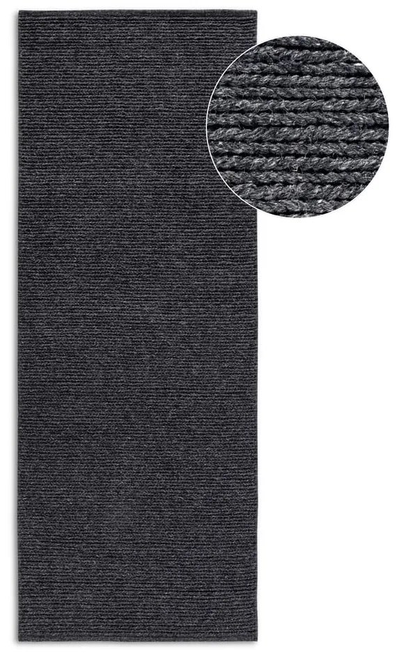 Тъмносива ръчно изработена вълнена пътека 80x200 cm Francois – Villeroy&amp;Boch