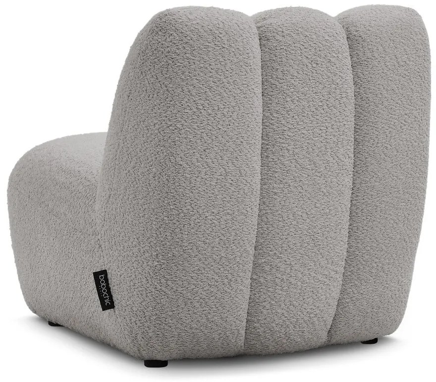 Светлосиво кресло от прежда с примки от букле Janissaire – Bobochic Paris