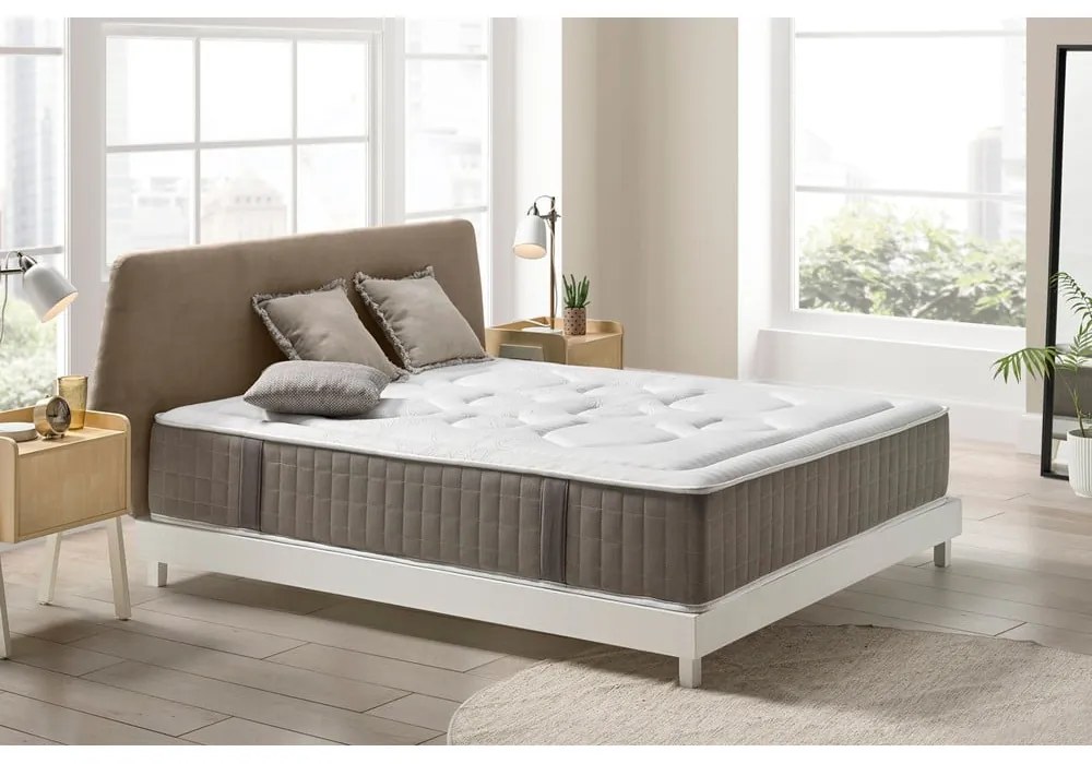 Твърд/средно твърд терморегулиращ матрак с пяна с две лица 200x200 cm HEXAFLEX GEL – Moonia