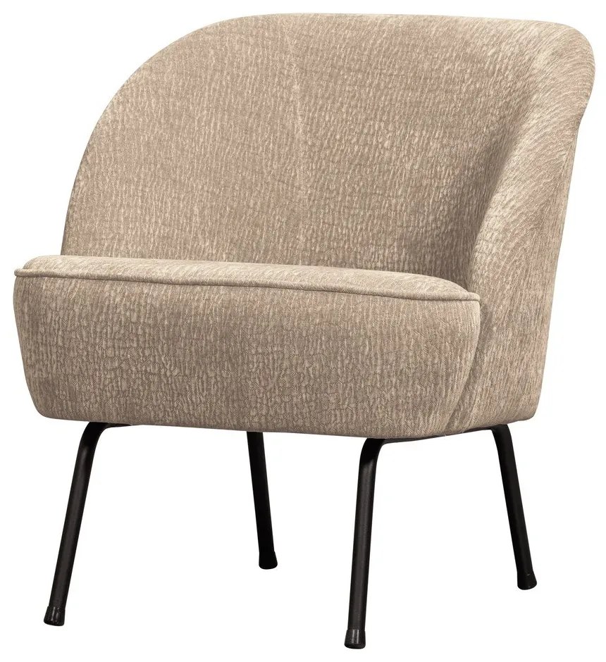 Бежово шенилово кресло Vogue – WOOOD