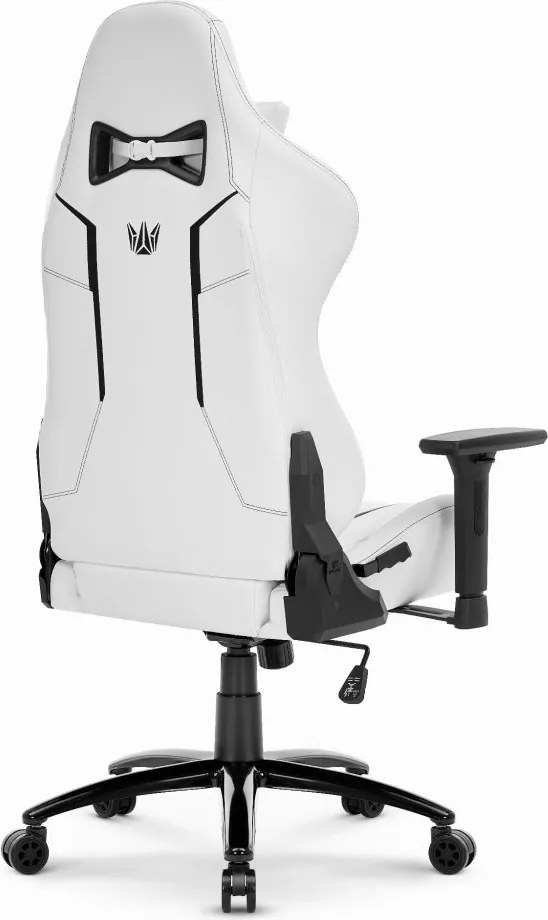 Ергономичен геймърски стол HC-1013 - бял офис стол с 3D подлакътници