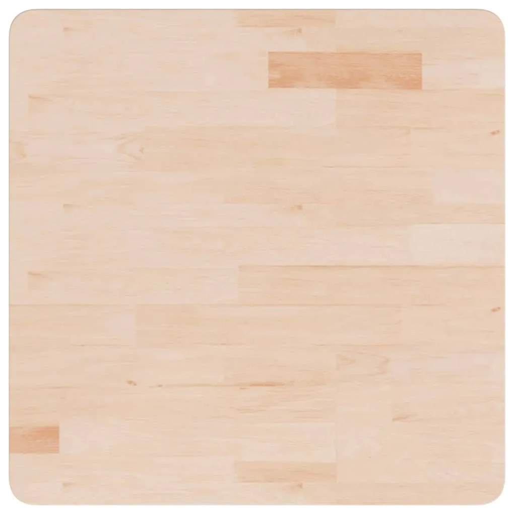 342930 vidaXL Квадратен плот за маса, 60x60x2,5 см, необработен дъб масив