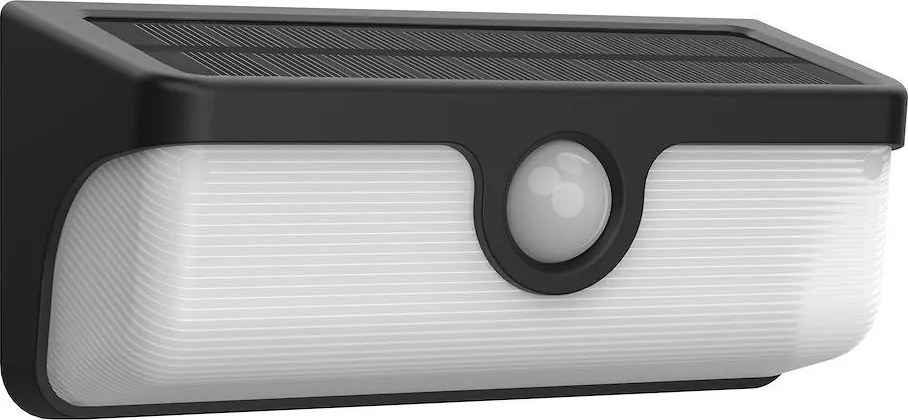 LED соларно стенно осветително тяло с сензор LINK LED/5W/3,7V IP65 черно