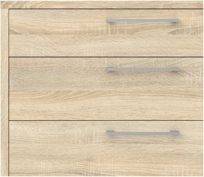 Модулна библиотека от дъбов декор в естествен цвят 89x113 cm Prima – Tvilum