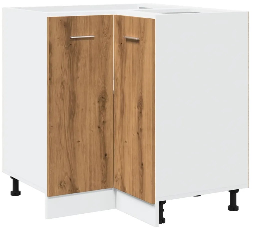 856096 vidaXL Кухненски шкаф, Lyon дъб артизан, 75,5x75,5x81,5 см