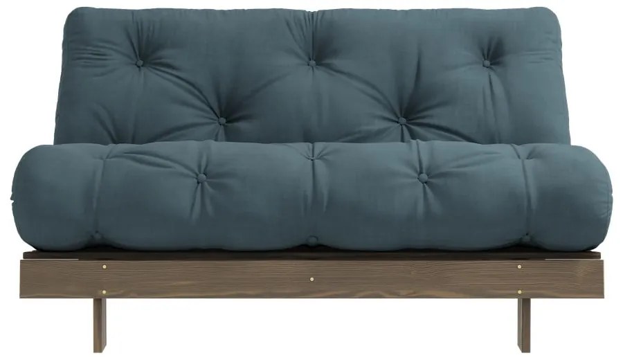 Разтегателен диван в петролен цвят 140 cm Roots - Karup Design