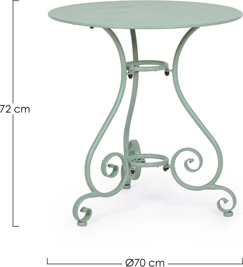 Стоманена кръгла градинска масичка ø 70 cm Etienne – Bizzotto