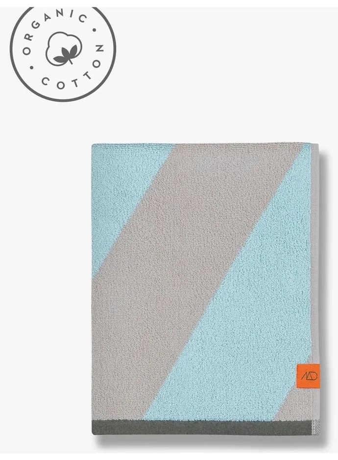 Кърпа от органичен памук от тери в цвят мента 50x90 cm Diagonal – Mette Ditmer Denmark