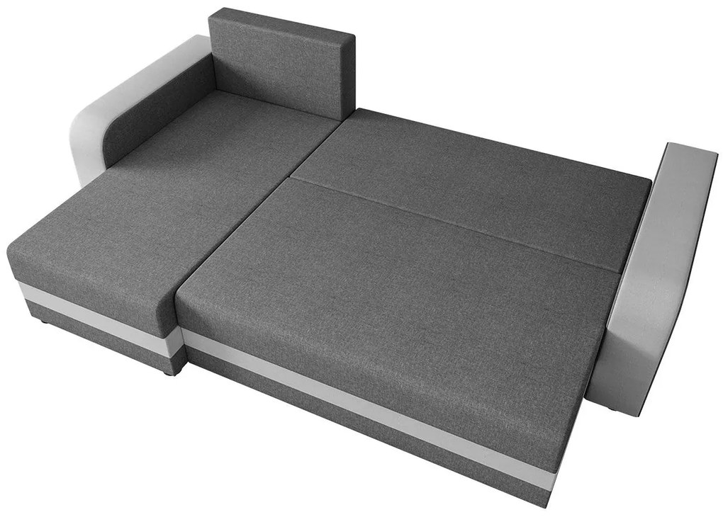 Ъглов диван Hewlet Bis-Dark gray - Gray